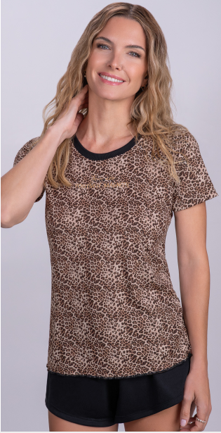 VER. PIJAMA REMERA Y SHORT ESTAMPADO DE MORLEY