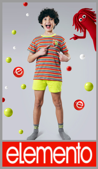 VER. PIJAMA NENE REMERA RAYADA Y SHORT LISO