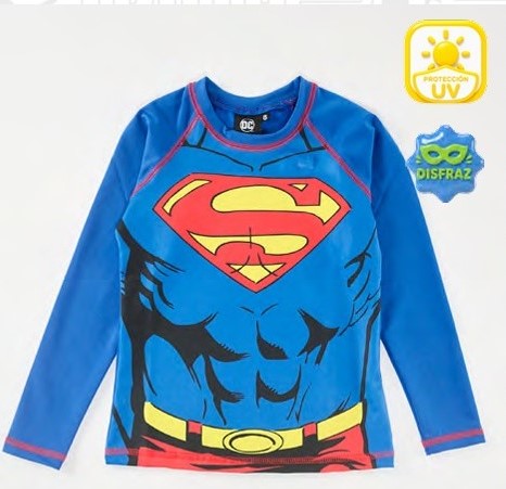 VER. REMERA CON PROTECCION UV "SUPERMAN"