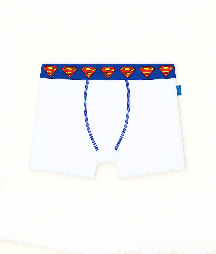 VER. BOXER LISO DE ALGODÓN "SUPERMAN"