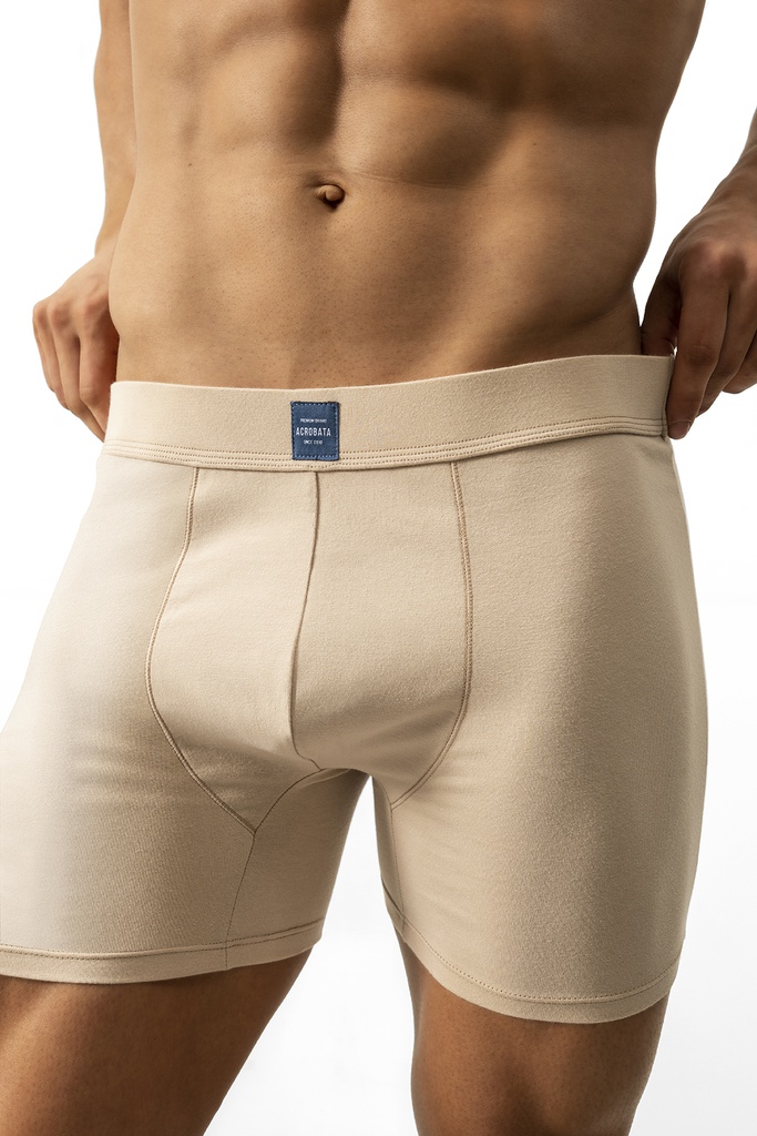 BOXER DE ALGODÓN Y LYCRA MONOCROMO