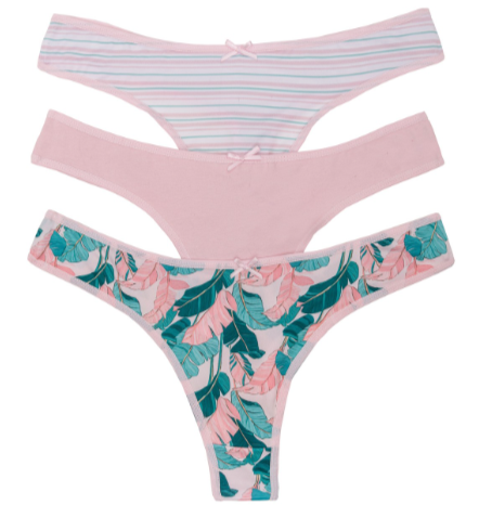 PACK X3 COLALES MAX LISAS Y ESTAMPADAS ROSAS