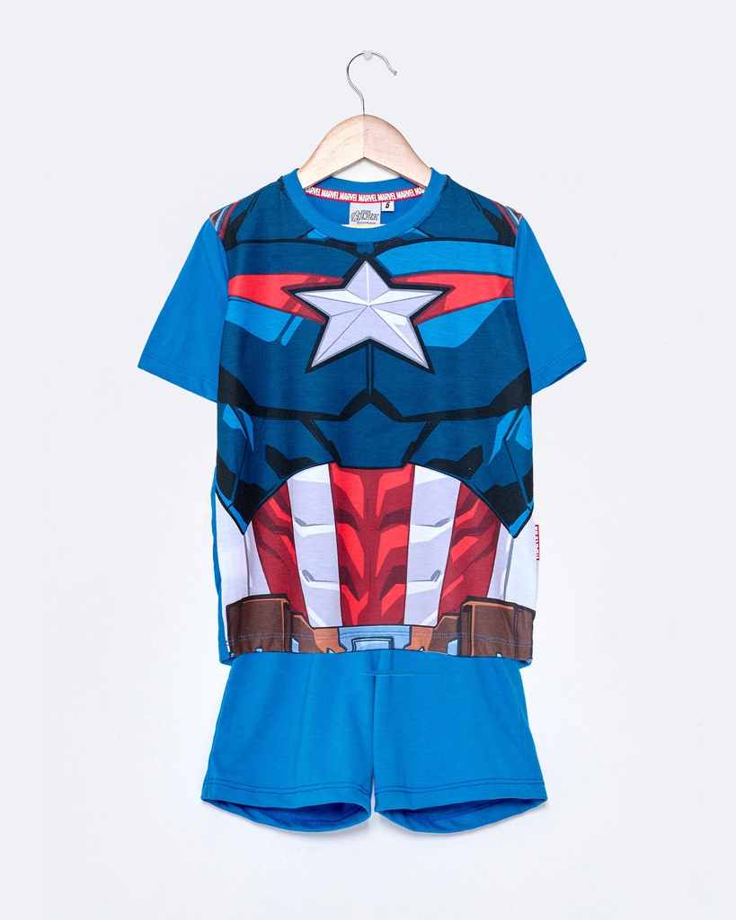 VER. PIJAMA DISFRAZ &quot;CAPITAN AMERICA&quot;