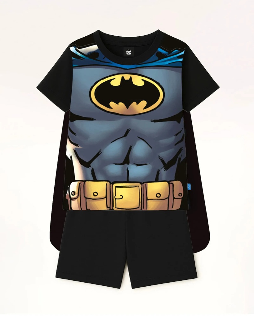 VER. PIJAMA DISFRAZ "BATMAN" CON CAPA DESMONTABLE