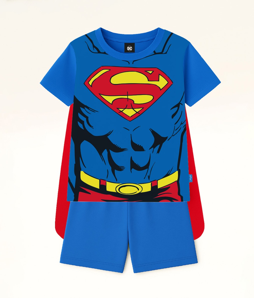 VER. PIJAMA DISFRAZ &quot;SUPERMAN&quot; CON CAPA DESMONTABLE