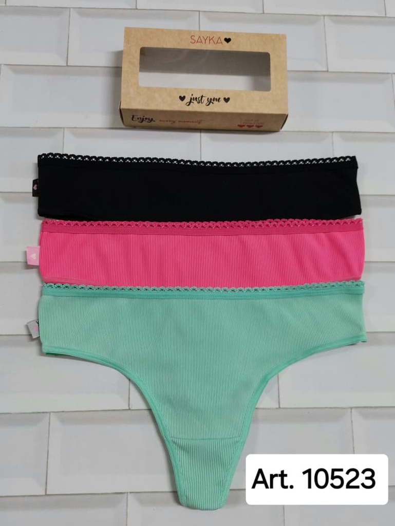 PACK X3 CULOTELESS MICROFIBRA MORLEY