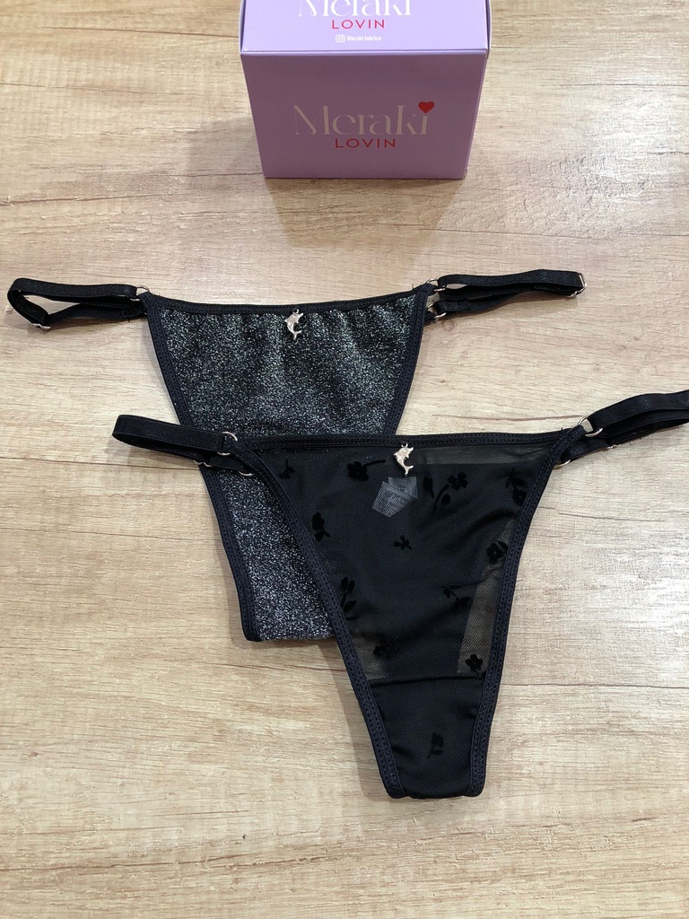 PACK X2 COLALES REGULABLE DE LUREX Y MICROTUL