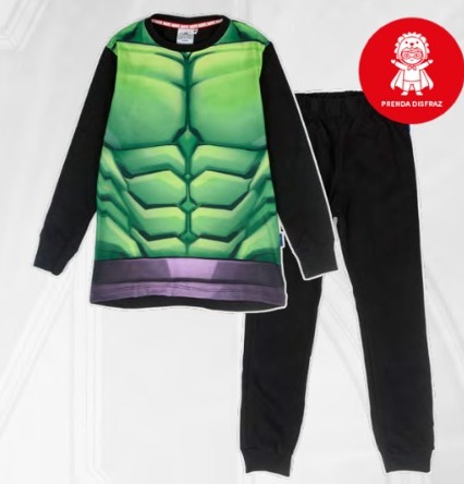  INV. PIJAMA DISFRAZ DE ALGODÓN "HULK"
