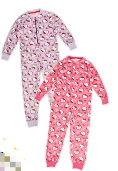 INV. PIJAMA ENTERITO DE PLUSH SUBLIMADO "HELLO KITTY"