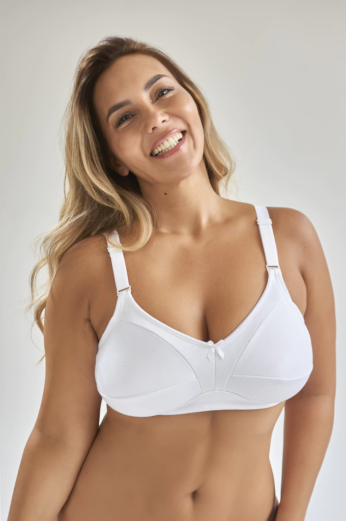 SOUTIEN REDUCTOR SIN ARCO TELA DOBLE DE ALGODÓN Y LYCRA