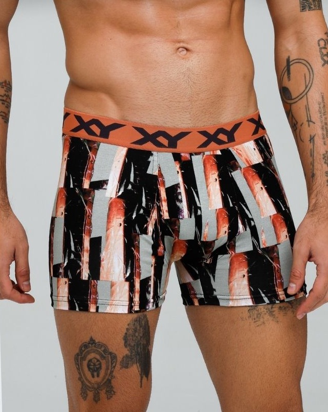 BOXER DE ALGODÓN Y LYCRA ESTAMPADO "SUGARCANE"
