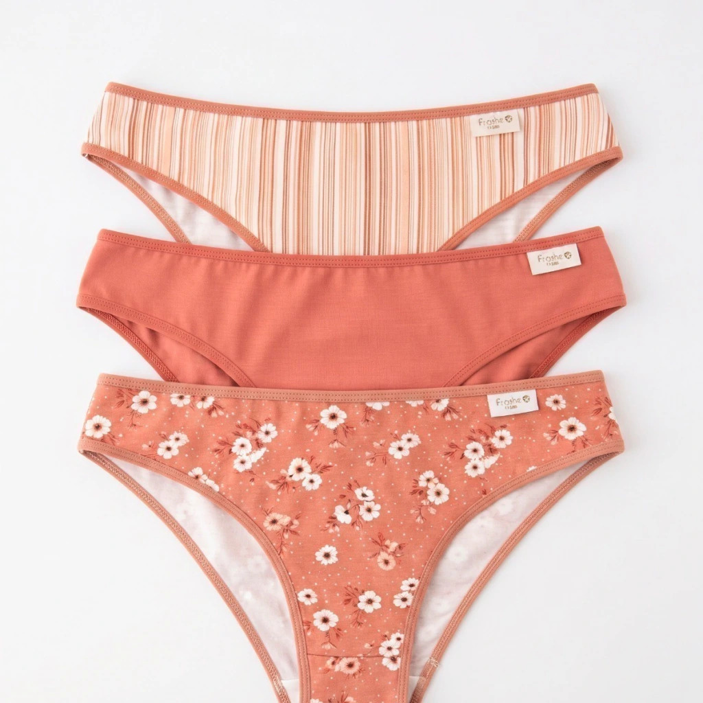PACK X3 VEDETINA ESPECIAL DE ALGODÓN Y LYCRA ESTAMPADA "TERRA"