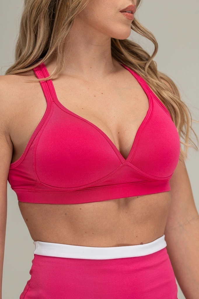 VER. TOP DEPORTIVO TRIANGULO TAZA SOFT DE MICROFIBRA CON ESPALDA CRUZADA