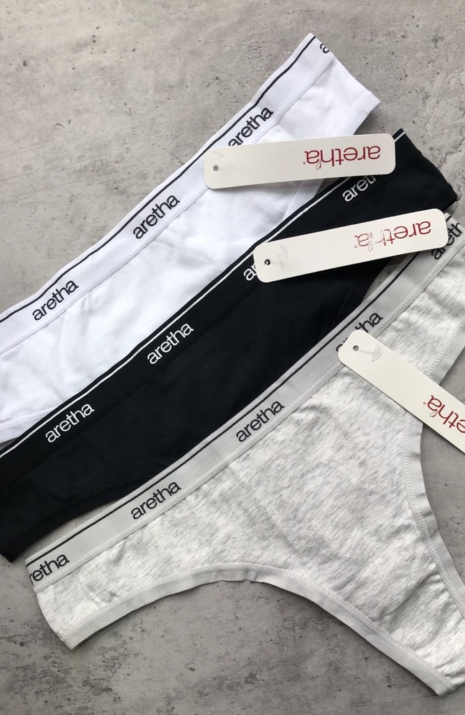 PACK X3 COLALES DE ALGODÓN Y LYCRA CON ELASTICO PERSONALIZADO