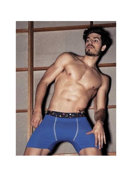 BOXER CLASICO PIERNA LARGA ALGODON LYCRA