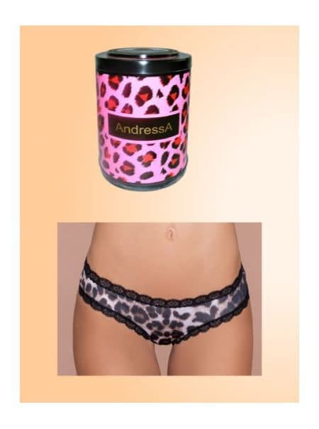 PACK X 3 CULOTELES Y COLALES DE MICROFIBRA ESTAMPADA CON PUNTILLA