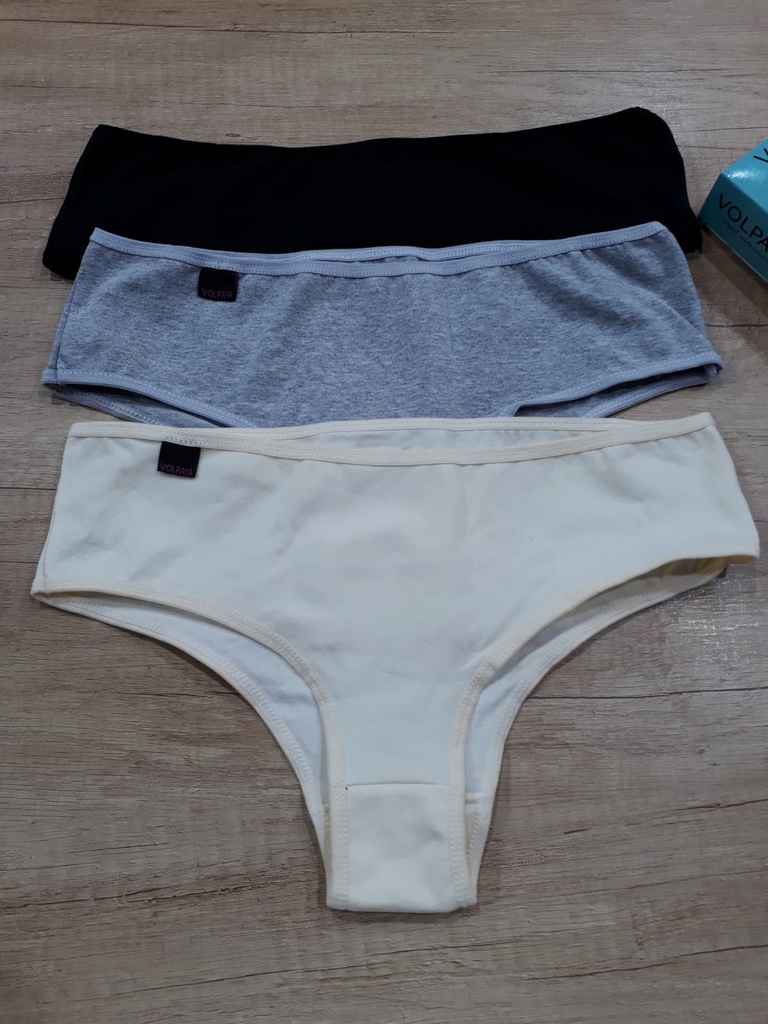 OFERTON! - Pack x3 Culotte alg/lycra liso