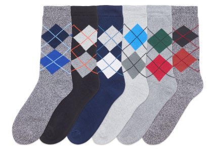 MEDIA DE HOMBRE ROMBOS CON TOALLA