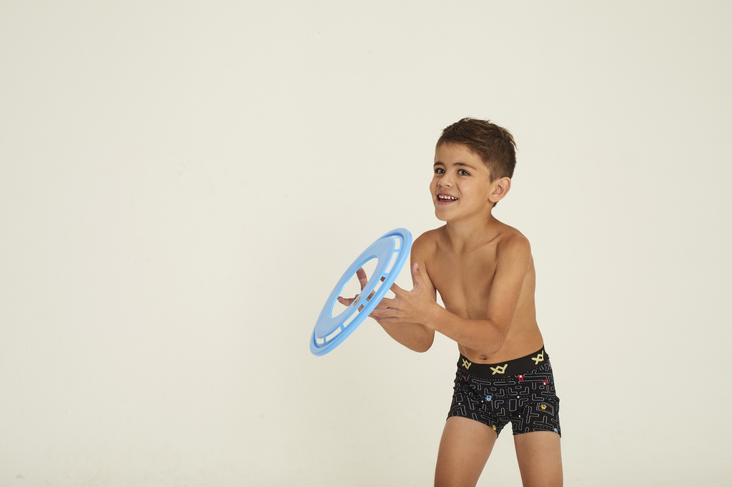 NUEVO - Bóxer niño algodón-lycra estampado "GAMES"