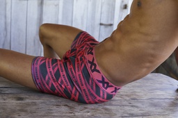 [XY1354] OFERTON! - Bóxer algodón-lycra / pinza central &quot;FRANJAS&quot;