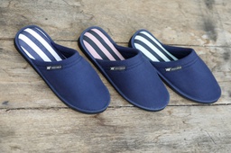 [XY90] INV. Pantufla 1/2 Luna con plantilla soft interior estampado