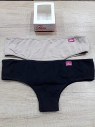 [FLAU3070] CULOTTE ALGODÓN Y LYCRA PACK X2