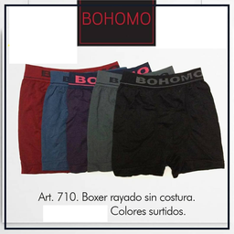 [SAYS710.1] BOXER SEAMLESS RAYADO BOHOMO