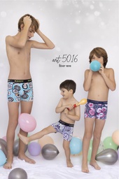 [MAR5016] BOXER NIÑO ALG Y LYCRA "MOTORS"