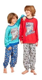 [MAR8020] LIQUIDACION ! - INV. PIJAMA INTERLOCK ESTAMPADO &quot;JOYSTICK&quot;