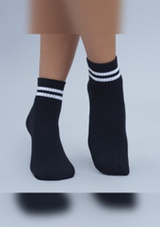 [MKS6428] MEDIA TENIS DAMA CAÑA CORTA CON MOTIVO "RACE"