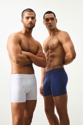 [ACB5051] BOXER ALGODÓN &amp; LYCRA MELANGE/ ELÁSTICO PERSONALIZADO