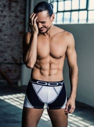 [LM797] BOXER ALGODÓN Y LYCRA COMBINADO CON COLLARETA