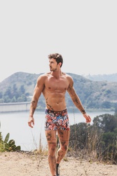 [LM873] BOXER DE ALG. LYCRA ESTAMPADO PALMERAS 