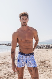 [LM906] BOXER DE ALG. LYCRA ESTAMPADO NAUTICO 