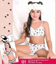 [SHE121] OFERTON! - CONJUNTO TOP CRUZADO C/BOMBACHA EST FRENCHIE NENA