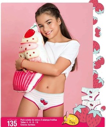 [SHE135] PACK X3 CULOTES NENA EST FRUTILLAS