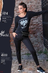 [SHE5174] OFERTON! - INV. REMERA DE JERSEY ESTAMPA EAGLE SPIRIT