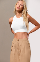 [BGXB6] Top Microfibra Tricolor con elástico personalizado