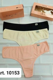 [SAY10153] Pack x 3 Culotte less alg/lycra basico