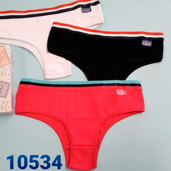 Pack x 3 Culotte clasico alg/lycra deportivo cool