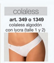 [ALIS1349] COLALES LISA DE ALGODON Y LYCRA
