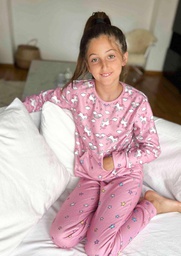 [KIE9179] INV.  PIJAMA MICROPOLAR SOFT DE NENA ESTAMPADO UNICORNIO