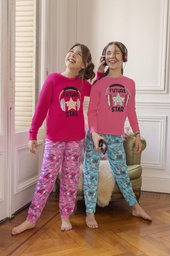 [PIA522/2] DESCUENTO 15% LIQUIDACION DE TEMPORADA!  INV. PIJAMA NENA POLYDON CON ESTAMPA