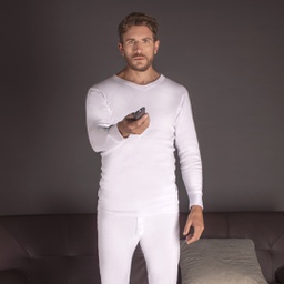 [PIA563/1]  INV. CAMISETA INTERLOCK M/LARGA ESCOTE V