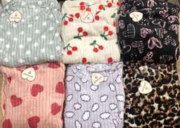 [TERRE11] DESCUENTO 10% LIQUIDACION DE TEMPORADA! INV.  PIJAMA TERRENAL SOFT PELUCHE ESTAMPADO ACANALADO - 6019