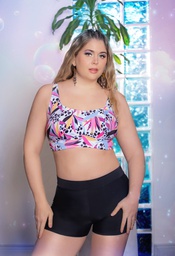 [YAM2362] MALLA CORPIÑO TOP CON BASE ESTAMPADO