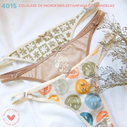 [VTG4015] PACK X3 COLALES DE MICROFIBRA ESTAMPADA CON ARANDELAS