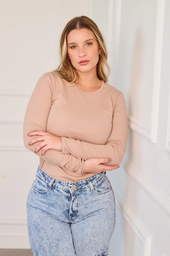 [KIE11050] DESCUENTO 10% LIQUIDACION DE TEMPORADA! INV. CAMISETA DAMA ALG. TERMICO  CUELLO REDONDO MORLEY