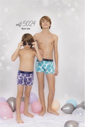 [MAR5024] BOXER NIÑO ALGODON Y LYCRA ESTAMPADO &quot;HAWAII&quot;