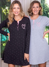 [BIAN23019] LIQUIDACION ! - INV. CAMISOLA EN MODAL ESTAMPADA CON CARTERA "MUNA"